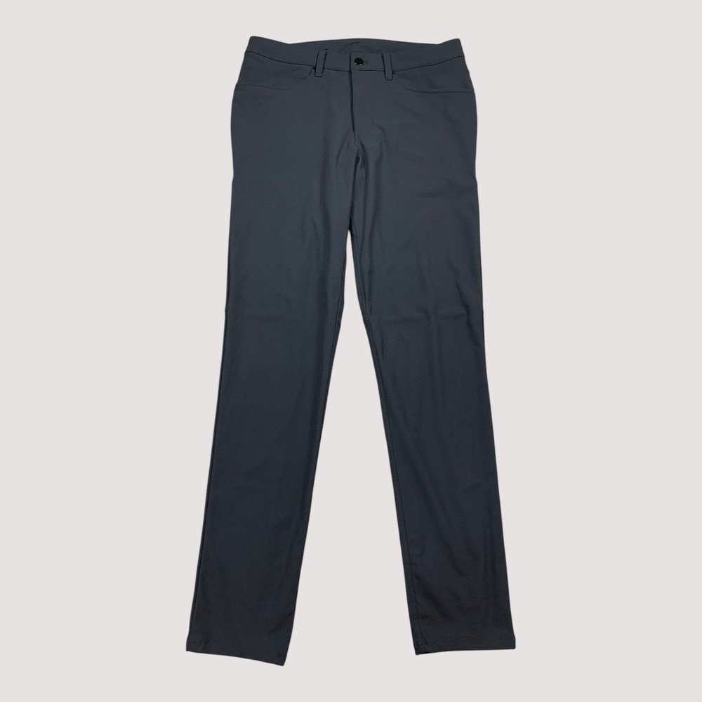 Lululemon ABC Slim-Fit Trouser Mens 32x32 Black Warpstreme Stretch 5-Pocket